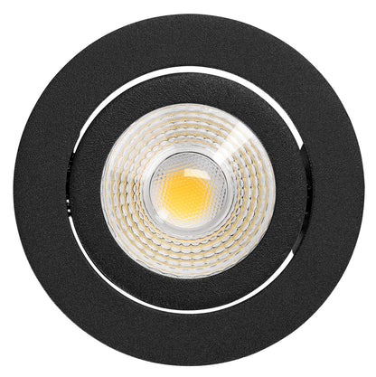 PUNTO LED 5W/8W 927/930/940 36° 230V IP65/IP20 dim negru