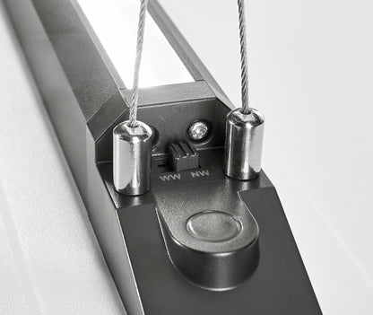 Novia PL 75W 7400/8190lm 930/940, UGR<19 DALI, IP20, negru