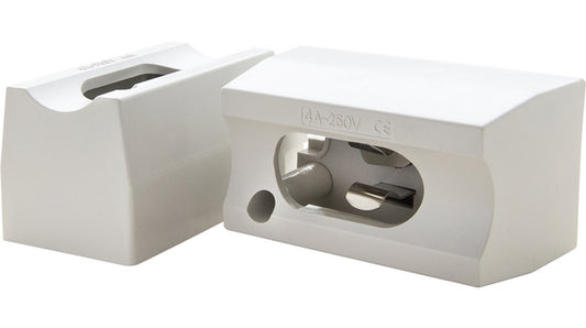 RAL1 Holder for socket S14s, for lamps with 1 socket, white