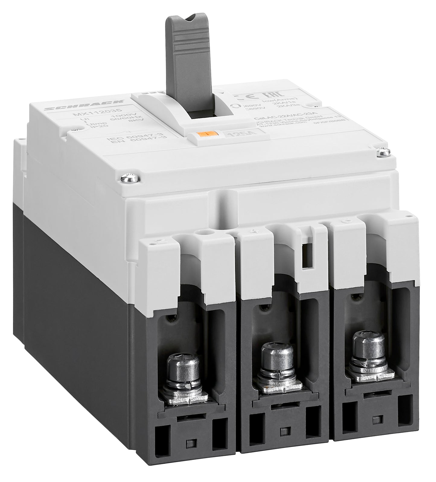 Comutator de putere MX1, 3 poli 125A