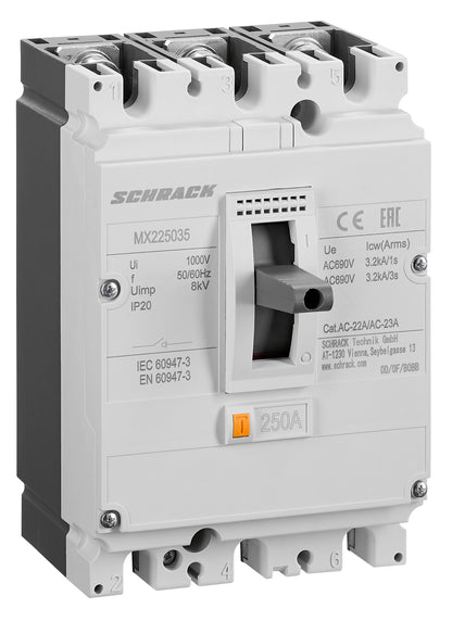 Comutator de putere MX2, 3 poli 250A