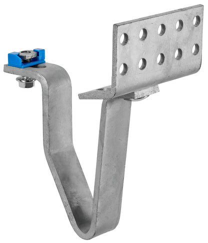 Cârlig acoperiș țiglă 8mm galvanizat gât 42-55mm fotovoltaic