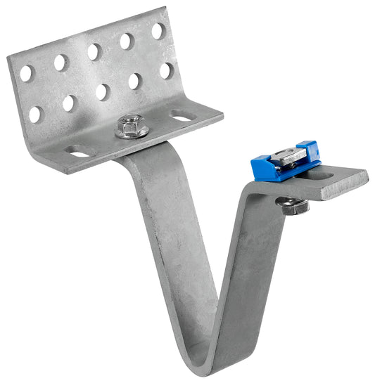 Cârlig acoperiș țiglă 8mm galvanizat gât 42-55mm fotovoltaic