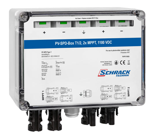 PV-SPD-Box T1/2, 2x MPPT, 1100VDC
