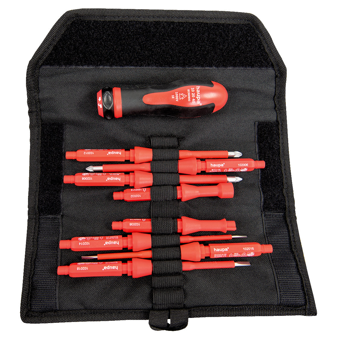 Set șurubelnițe izolate interschimbabile HAUPA „Vario“ 1000 V- 9 piese