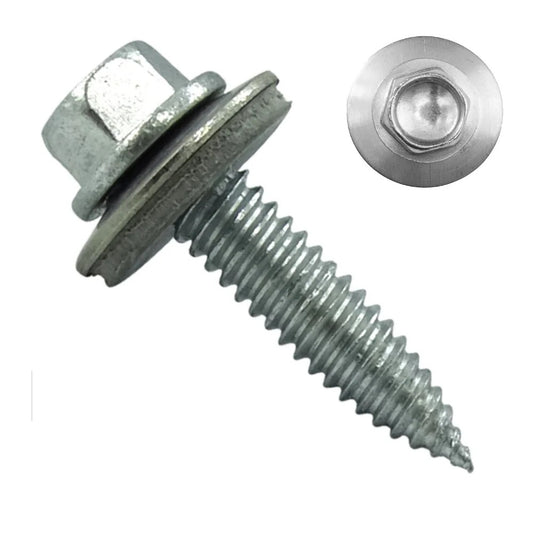 Surub cu cap autofiletant si garnitura EPDM, 6,0x38mm