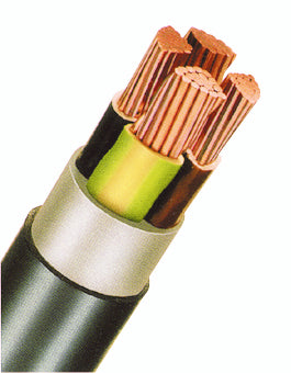 Cablu de energie, PVC, 0,6/1kV E-YY-J* 5 x 16 RM negru