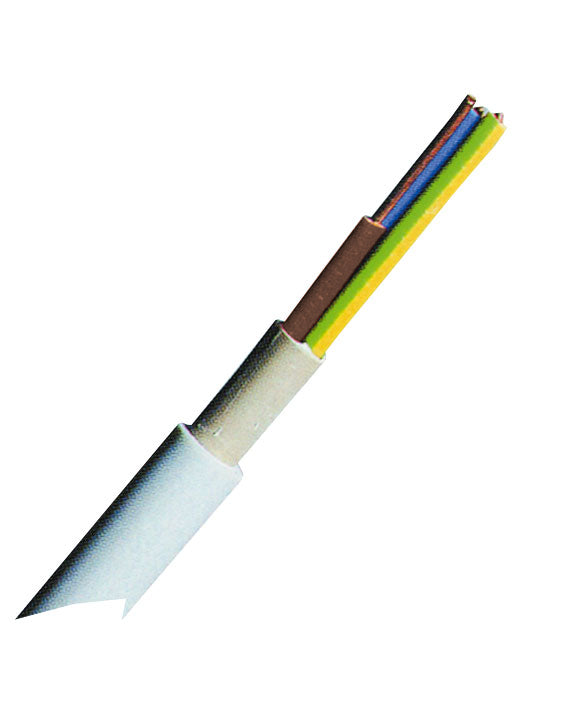 Cablu cu izol. şi manta din PVC (N)YM-J 3x2,5mm² gri deschis