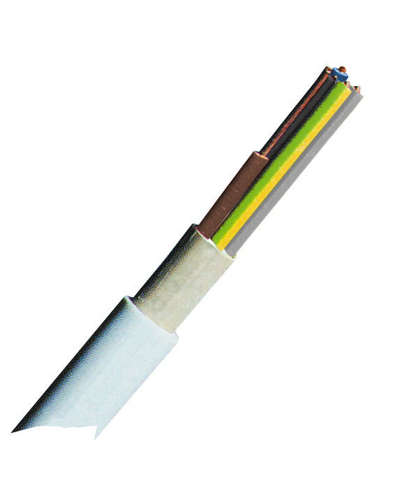 Cablu cu izol. şi manta din PVC (N)YM-J 5x4mm² gri deschis