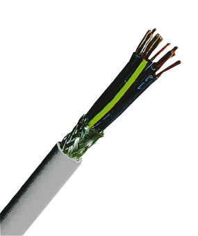 Cablu de comandă ecranat cu iz.din PVC, YSLCY-JZ 18 x 1 gri