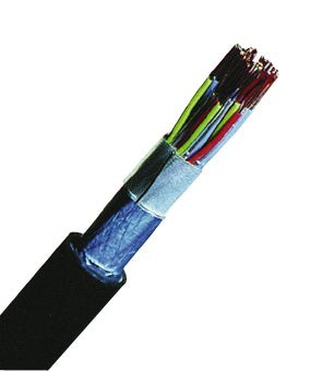 Cablu telefonic cu izolaţie din PE, F-2YA2Y 50x2x0,6 negru