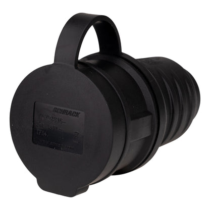 Priză Schuko, rezistentă la impact, 16A IP54 cu capac, tip F
